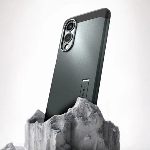 
„Samsung Galaxy S25 Edge Tough Armor MagSafe“ dėklas – žalias ir juodas
