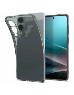 
„Samsung Galaxy S25 Edge Spigen“ skystųjų kristalų dėklas – pusiau permatomas
