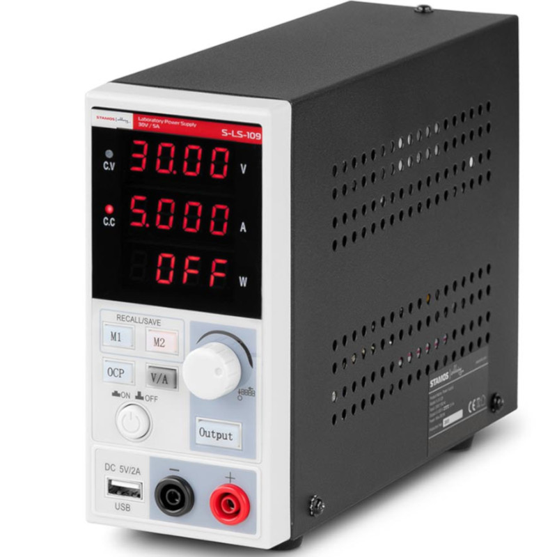 Laboratorinio aptarnavimo maitinimas 0-30 V 0-5 A 150 W LED USB