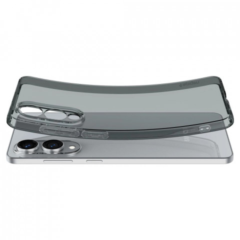 
„Samsung Galaxy S25 Edge Spigen“ skystųjų kristalų dėklas – pusiau permatomas
