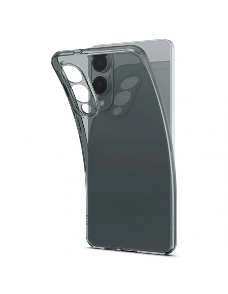 
„Samsung Galaxy S25 Edge Spigen“ skystųjų kristalų dėklas – pusiau permatomas
