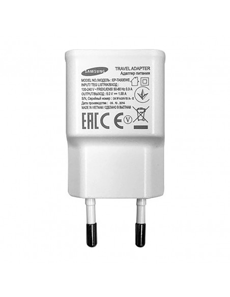 
„Samsung USB-A“ 8 W sieninis įkroviklis su „MicroUSB“ laidu – baltas
