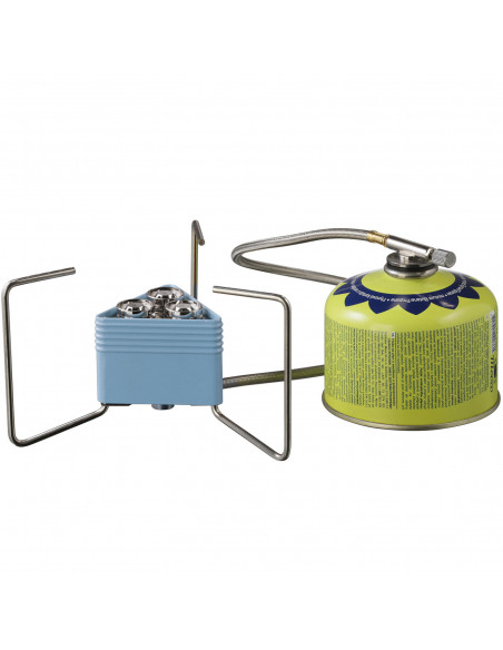 
TRIANGLE dujinė viryklė su kasetėmis, 3 degikliais, 2,3 kW žiebtuvėlis
