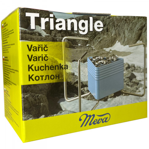 
TRIANGLE dujinė viryklė su kasetėmis, 3 degikliais, 2,3 kW žiebtuvėlis
