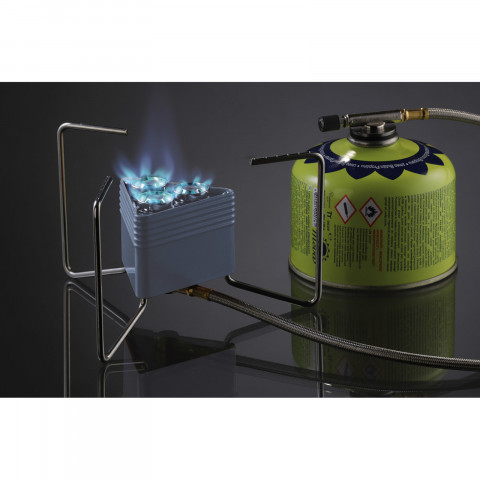 
TRIANGLE dujinė viryklė su kasetėmis, 3 degikliais, 2,3 kW žiebtuvėlis
