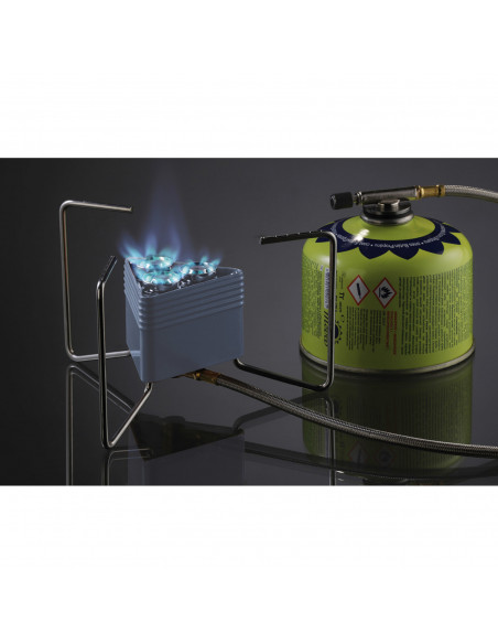 
TRIANGLE dujinė viryklė su kasetėmis, 3 degikliais, 2,3 kW žiebtuvėlis
