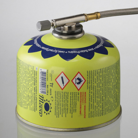 
TRIANGLE dujinė viryklė su kasetėmis, 3 degikliais, 2,3 kW žiebtuvėlis
