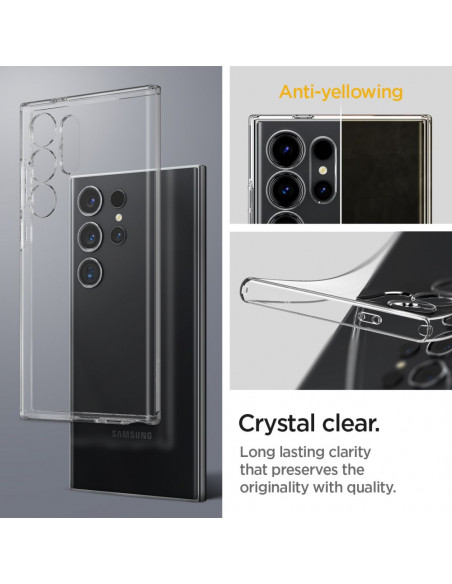 
Apsauginis dėklas, skirtas „Samsung Galaxy S24 Ultra Liquid Crystal“ - skaidrus
