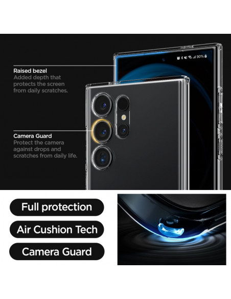 
Apsauginis dėklas, skirtas „Samsung Galaxy S24 Ultra Liquid Crystal“ - skaidrus
