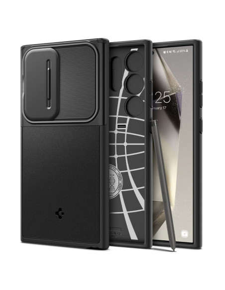 
„Samsung Galaxy S24 Ultra Optic Armor“ apsauginis dėklas – juodas
