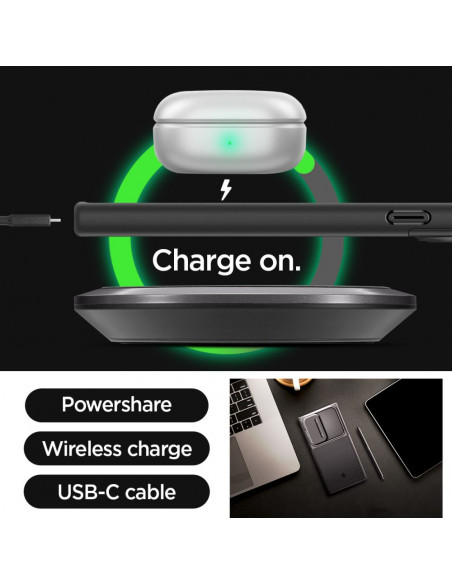 
„Samsung Galaxy S24 Ultra Optic Armor“ apsauginis dėklas – juodas
