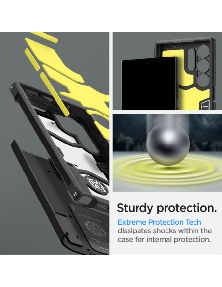 
„Samsung Galaxy S24 Ultra Tough Armor“ apsauginis dėklas – juodas
