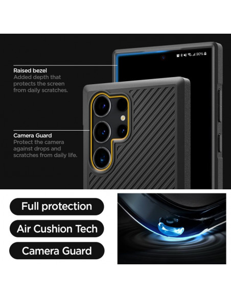 
„Samsung Galaxy S24 Ultra Core Armor“ apsauginis dėklas – matinės juodos spalvos
