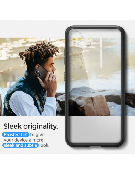 
„Samsung Galaxy S24+ Ultra Hybrid“ dėklas – matinės juodos spalvos
