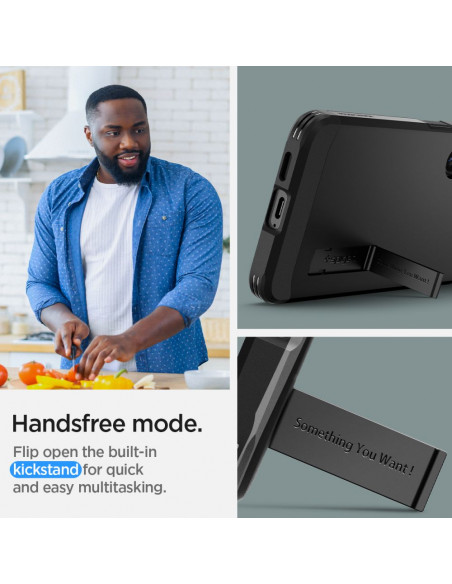 
„Samsung Galaxy S24+“ tvirtas šarvuotas dėklas – juodas
