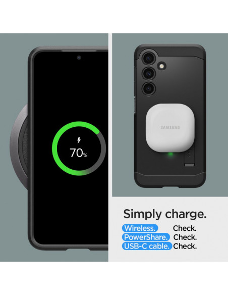 
„Samsung Galaxy S24+“ tvirtas šarvuotas dėklas – juodas
