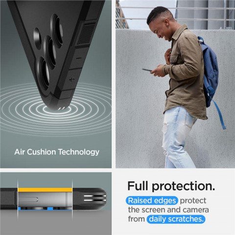 
„Samsung Galaxy S24+“ tvirtas šarvuotas dėklas – juodas
