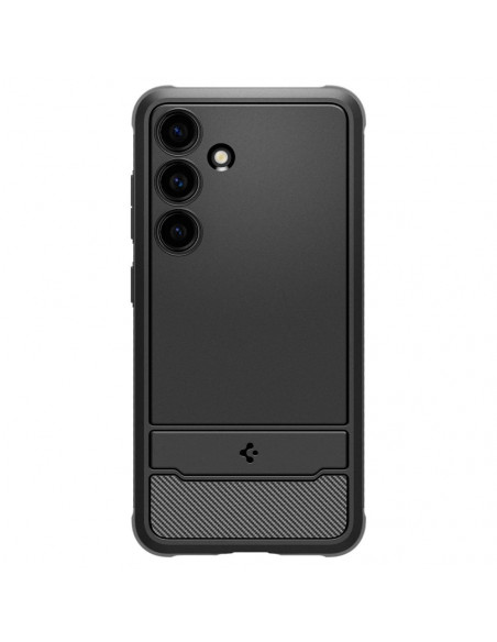 
„Samsung Galaxy S24 Rugged Armor“ galinis dėklas – matinės juodos spalvos
