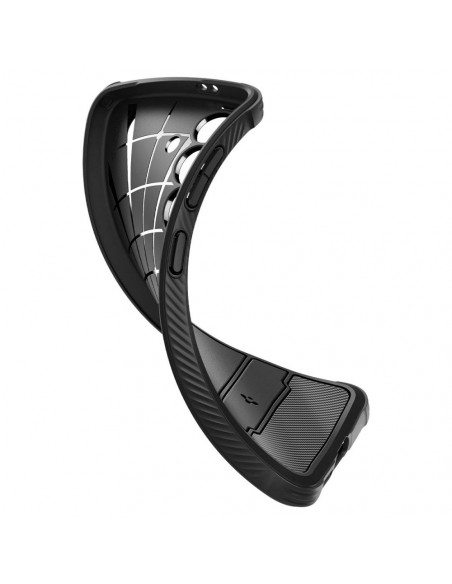 
„Samsung Galaxy S24 Rugged Armor“ galinis dėklas – matinės juodos spalvos
