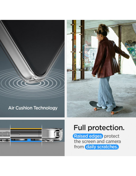 
„Samsung Galaxy S24 Liquid Crystal“ galinis dėklas - skaidrus
