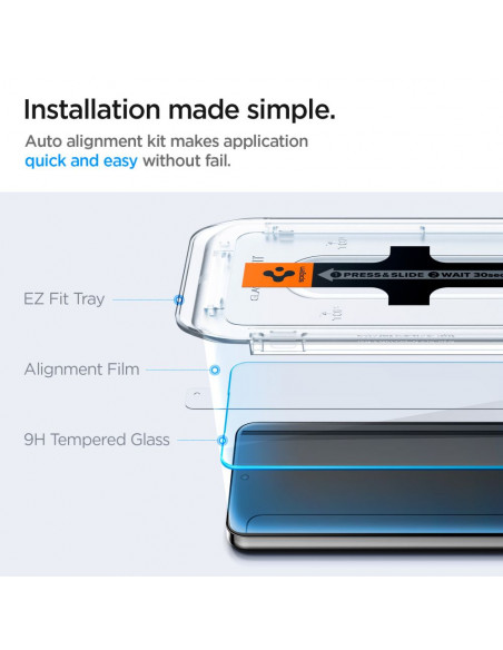 
Grūdintas stiklas, skirtas „Samsung Galaxy S24 / S25 Glas.tR EZ Fit“ - 2 vnt.
