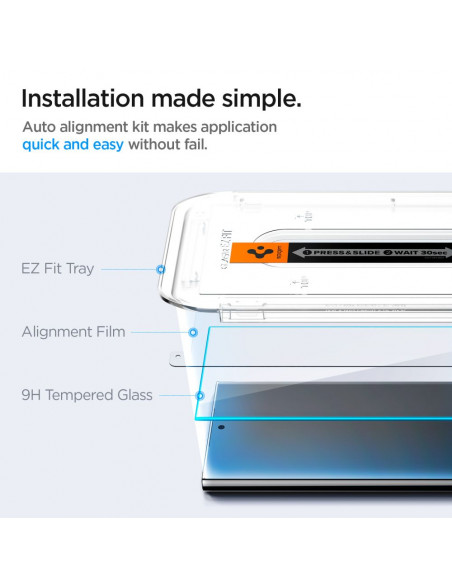 
Grūdintas stiklas, skirtas „Samsung Galaxy S24 Ultra Glas.tR EZ Fit“ - 2 vnt.
