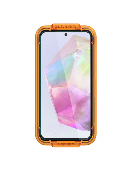 
Grūdintas stiklas su tvirtinimo rėmeliu, skirtas „Samsung Galaxy A35 Glas tR AlignMaster“ - 2 vnt.
