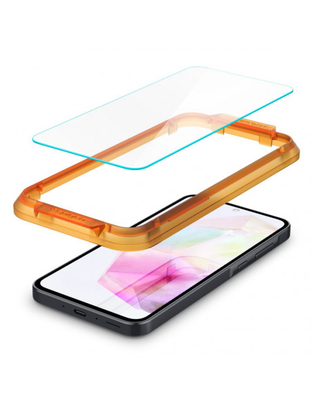 
Grūdintas stiklas su tvirtinimo rėmeliu, skirtas „Samsung Galaxy A35 Glas tR AlignMaster“ - 2 vnt.
