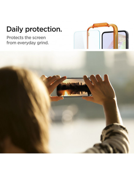 
Grūdintas stiklas su tvirtinimo rėmeliu, skirtas „Samsung Galaxy A35 Glas tR AlignMaster“ - 2 vnt.
