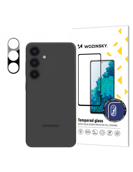 
9H grūdintas stiklas „Samsung Galaxy S24“ kamerai, skirtas pilnai kameros stiklui
