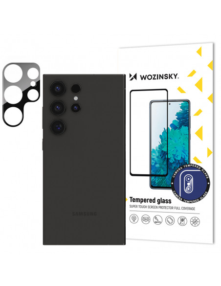 
9H grūdintas stiklas „Samsung Galaxy S24 Ultra“ kamerai, skirtas pilnai kameros stiklui
