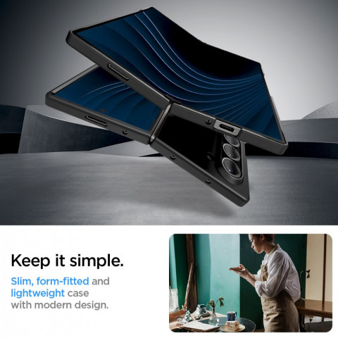 
„Samsung Galaxy Z Fold 6“ „Airskin“ dėklas – juodas
