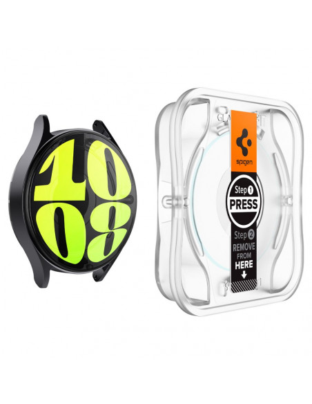 
Grūdinto stiklo dėklas su tvirtinimo rėmeliu, skirtas „Samsung Galaxy Watch 7“ 44 mm laikrodžiui – 2 vnt.
