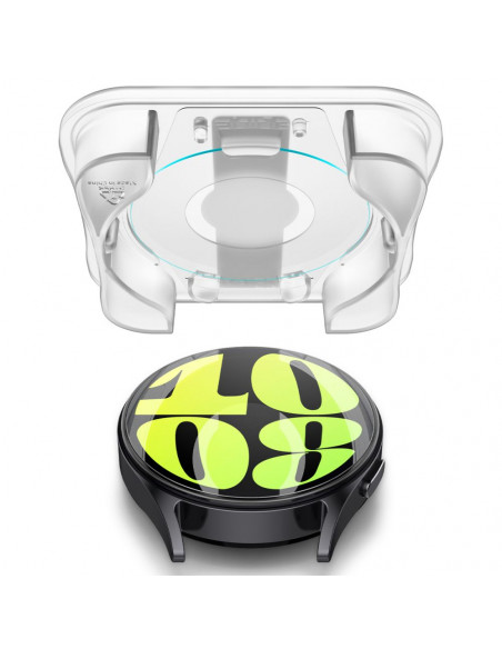 
Grūdinto stiklo dėklas su tvirtinimo rėmeliu, skirtas „Samsung Galaxy Watch 7“ 44 mm laikrodžiui – 2 vnt.
