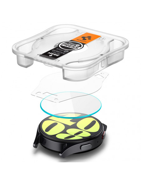 
Grūdinto stiklo dėklas su tvirtinimo rėmeliu, skirtas „Samsung Galaxy Watch 7“ 44 mm laikrodžiui – 2 vnt.
