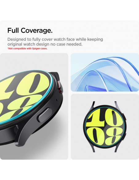 
Grūdinto stiklo dėklas su tvirtinimo rėmeliu, skirtas „Samsung Galaxy Watch 7“ 44 mm laikrodžiui – 2 vnt.
