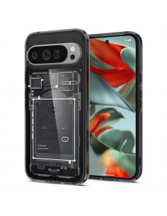 
„Google Pixel 9 Pro XL Ultra Hybrid“ apsauginis dėklas – pilkas
