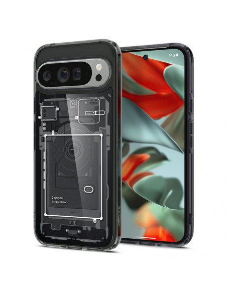 
„Google Pixel 9 Pro XL Ultra Hybrid“ apsauginis dėklas – pilkas
