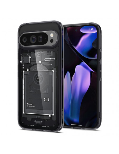 
„Google Pixel 9 Pro XL Ultra Hybrid“ apsauginis dėklas – pilkas
