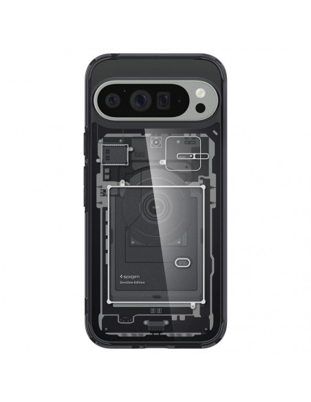 
„Google Pixel 9 Pro XL Ultra Hybrid“ apsauginis dėklas – pilkas
