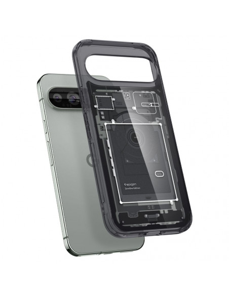 
„Google Pixel 9 Pro XL Ultra Hybrid“ apsauginis dėklas – pilkas
