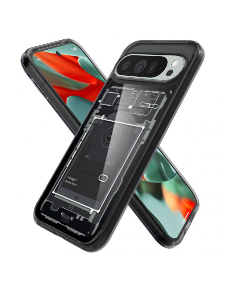 
„Google Pixel 9 Pro XL Ultra Hybrid“ apsauginis dėklas – pilkas
