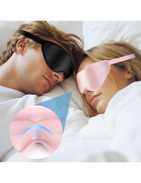 
Akių šešėlių miego kaukė – rožinė
