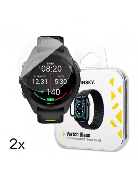 
Grūdintas stiklas Garmin Forerunner 265s 42 mm „Full Glue“ laikrodžiui - 2 vnt.
