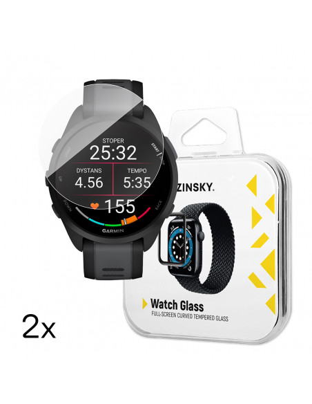 
Grūdintas stiklas „Garmin Forerunner 165 Full Glue“ laikrodžiui - 2 vnt.
