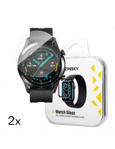 
Grūdintas stiklas Huawei Watch GT 2 / GT 2 Pro laikrodžiui, 42 mm, su integruotu klijavimu - 2 vnt.

