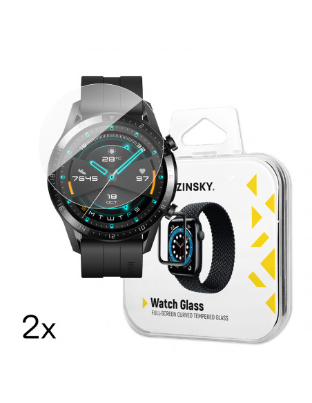 
Grūdintas stiklas Huawei Watch GT 2 / GT 2 Pro 46mm Full Glue - 2 vnt.
