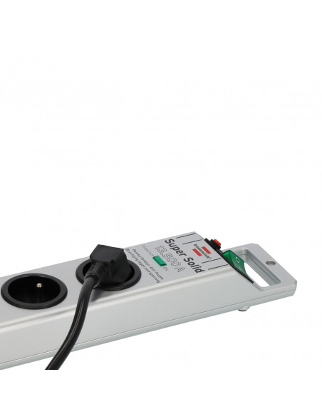 
Super tvirta 8 lizdų viršįtampių apsaugos juostelė, 2,5 m, 13,500 A – sidabrinė
