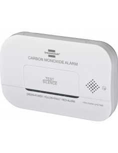 
Anglies monoksido detektorius su signalizacijos signalu ir LED lemputėmis - baltas
