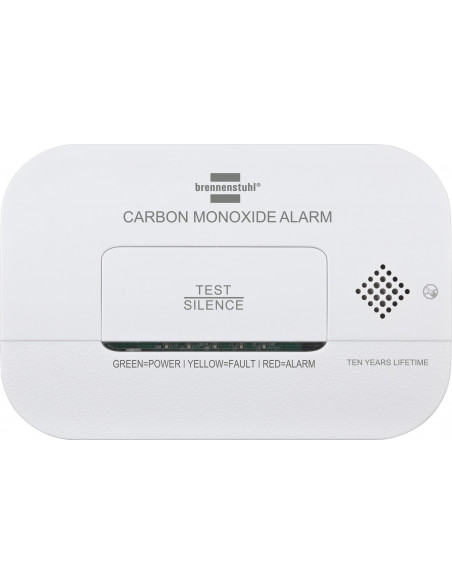 
Anglies monoksido detektorius su signalizacijos signalu ir LED lemputėmis - baltas
